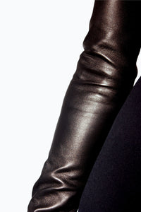 Exclusive stretch Leather Gloves by Ines