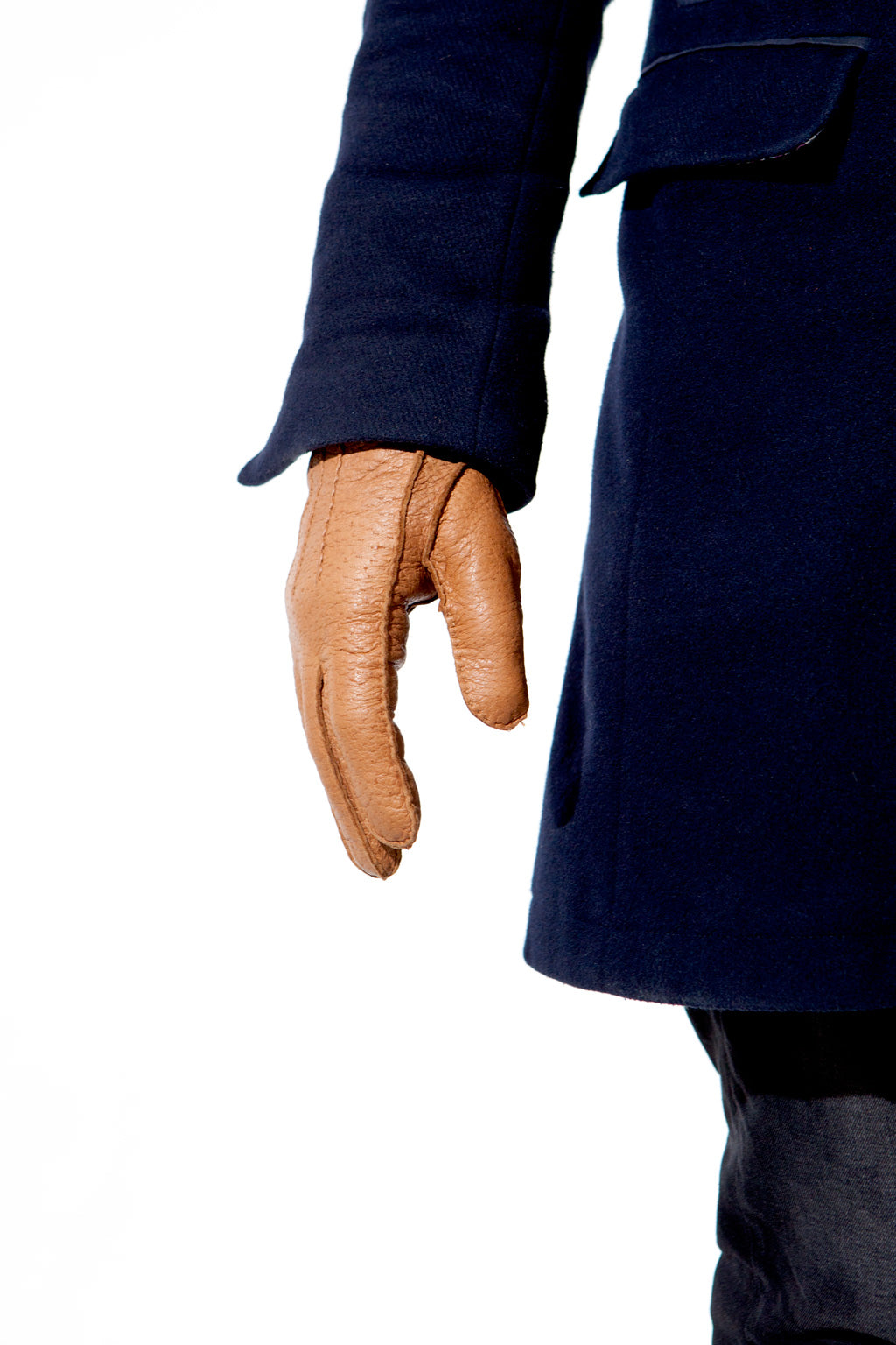 Men's Peccary Leather Gloves by Ines