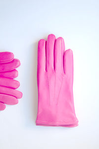 Little Girl Glacé Pink Gloves